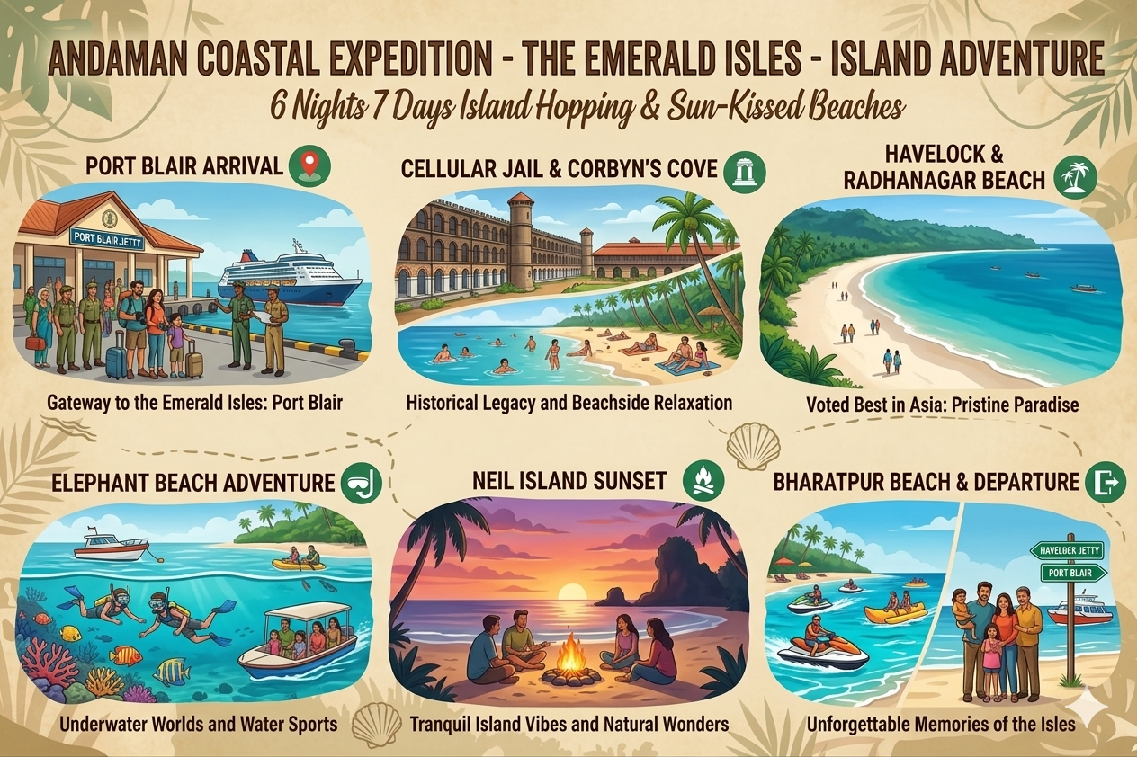 andaman tour package 6 days port blair havelock neil island