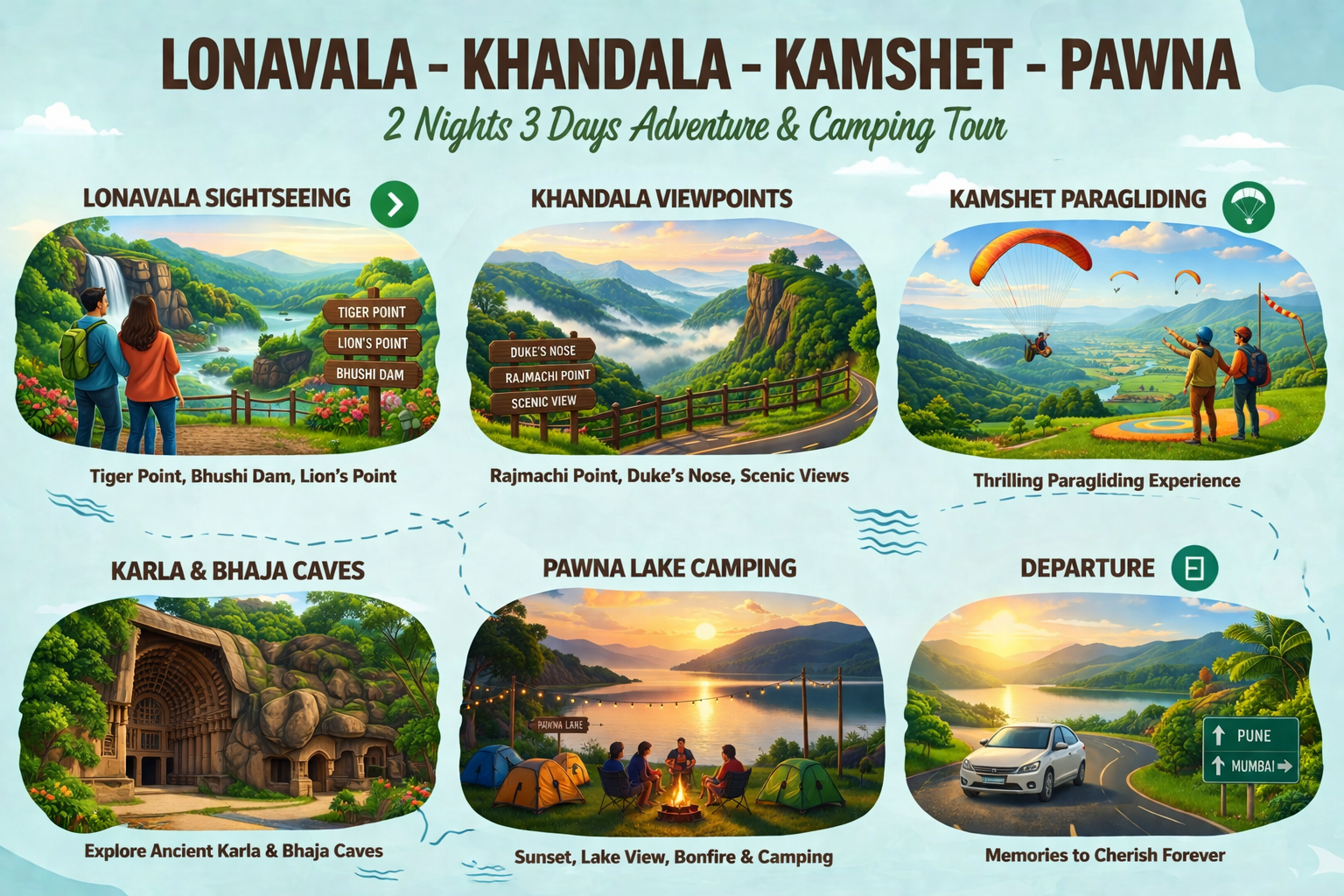 lonavala khandala kamshet pawna tour package