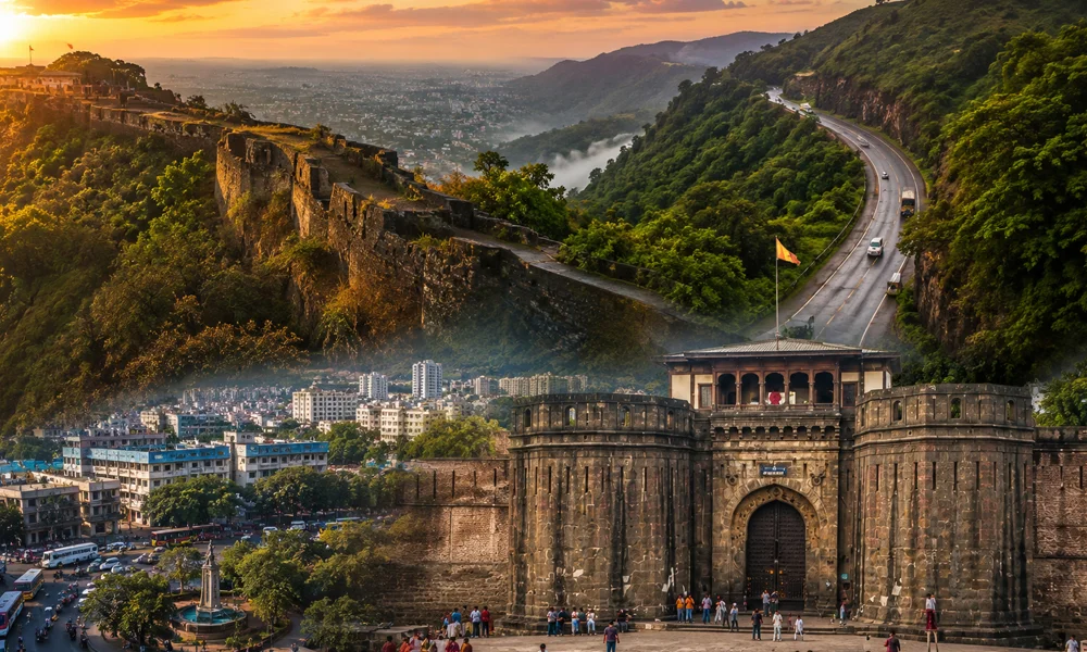 Pune sightseeing package including Sinhagad Fort and Tamhini Ghat