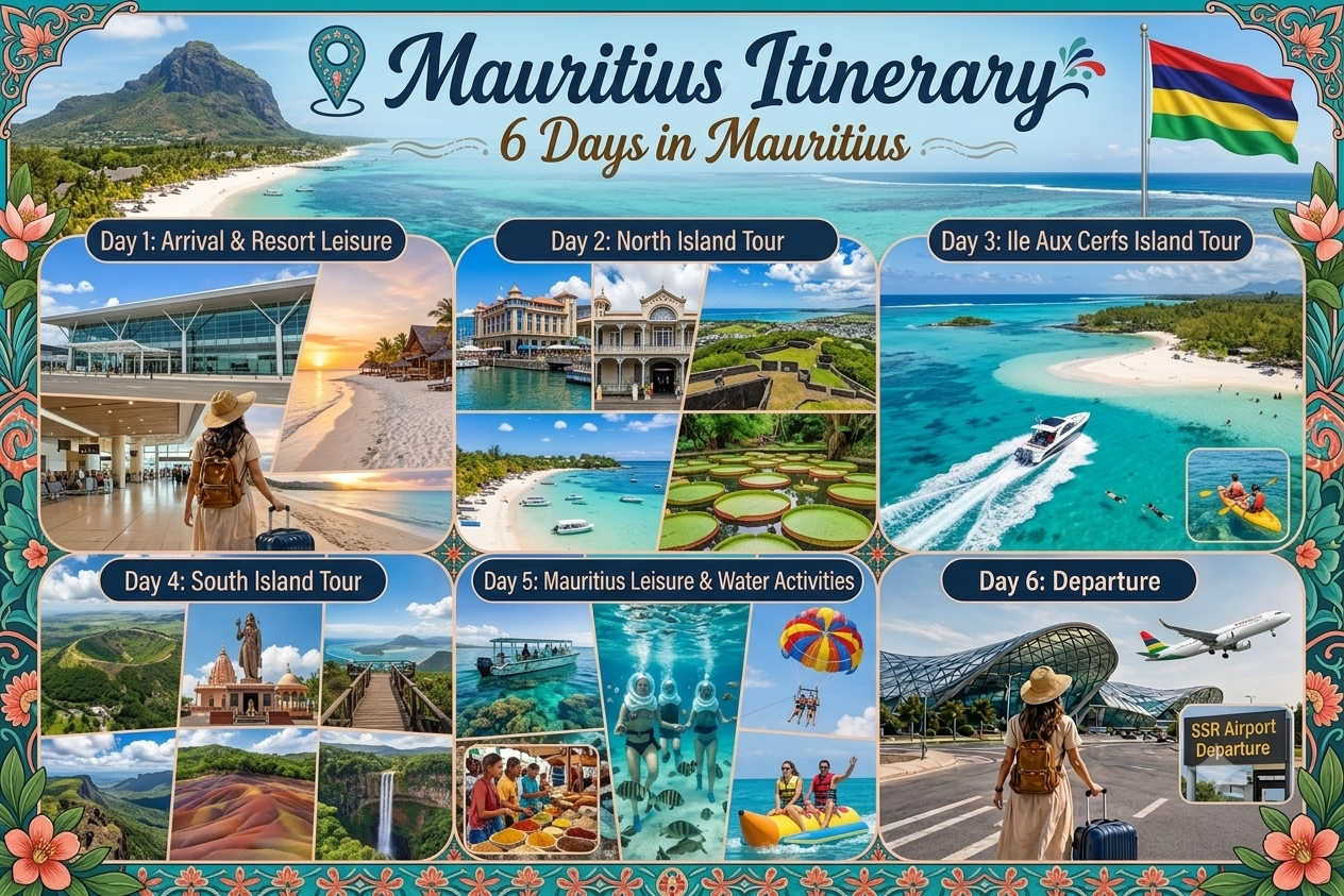 mauritius tour package ile aux cerfs north south island