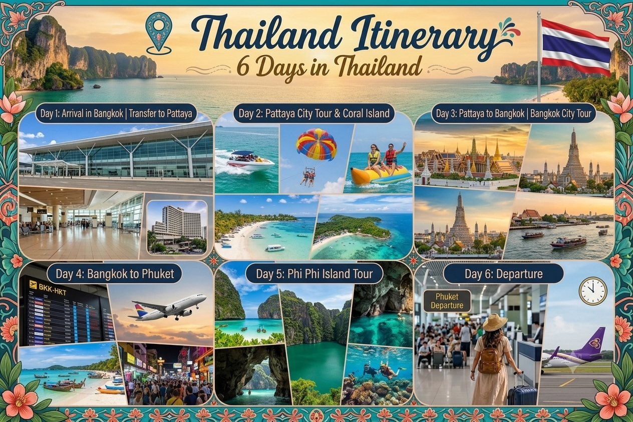 thailand tour package bangkok pattaya phuket
