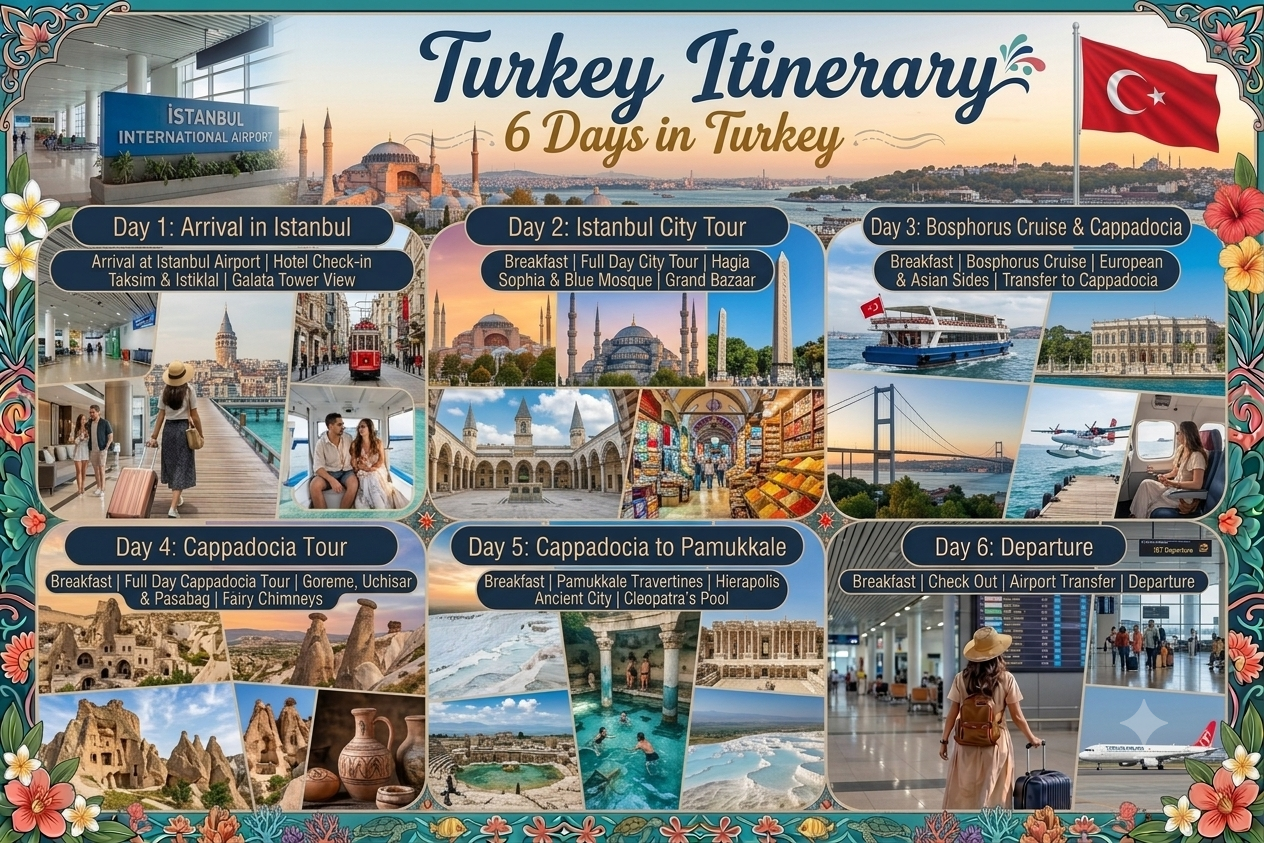 turkey tour package istanbul cappadocia pamukkale